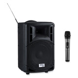 Wireless Pa System With Wireless Handheld Microphone, 40 W, Black, Ships In 1-3 Business Days