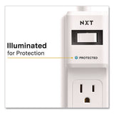 6-outlet Surge Protector, 6 Ac Outlets, 12 Ft Cord, 900 J, White