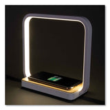 Wireless Charging Station With Night Light, Usb, White, Ships In 1-3 Business Days