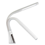 Wellness Series Sanitizing Thrive Led Desk Lamp With Clock, 10" To 18.75", White, Ships In 1-3 Business Days
