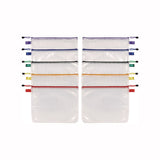 Poly Travel Pouch Set, 13.19" X 10.44", Assorted Colors, 10/pack