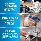 Heavy Duty Powerwash Commercial Dish Spray, Starter Kit With 16 Oz Spray Bottle And 5 Refills/carton