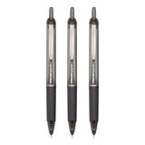 Precise V7rt Roller Ball Pen, Retractable, Fine 0.7 Mm, Black Ink And Barrel, 3/pack