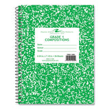 Wirebound Composition Book, 1 Subject, Manuscript Format, Green Cover, (36) 9.75 X 7.5 Sheet, 48/ct, Ships In 4-6 Bus Days