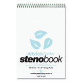 Enviroshades Steno Pad, Gregg Rule, White Cover, 80 Blue 6 X 9 Sheets, 24 Pads/carton, Ships In 4-6 Business Days