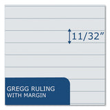 Enviroshades Steno Pad, Gregg Rule, White Cover, 80 Assorted Color 6 X 9 Sheets, 24 Pads/carton, Ships In 4-6 Business Days