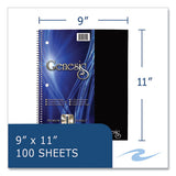 Genesis Notebook, 1-subject, Medium/college Rule, Randomly Asst Cover Color, (100) 11x9 Sheets, 12/ct, Ships In 4-6 Bus Days