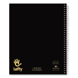 Lefty Notebook, 1-subject, Wide/legal Rule, Assorted Cover Colors, (100) 10.5 X 8.5 Sheets, 24/ct, Ships In 4-6 Business Days