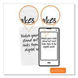 Whitelines Notebook, Quadrille Rule, (5 Sq/in), Gray/orange Cover, (70) 11 X 8.5 Sheets, 12/ct, Ships In 4-6 Business Days