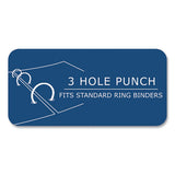 Loose Leaf Paper, 8 X 10.5, 3-hole Punched, Wide Rule, White, 150 Sheets/pack, 24 Packs/carton, Ships In 4-6 Business Days