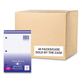 Graph Filler Paper, 3-hole, Quadrille: 5 Sq In, (100) 8.5 X 5.5 Sheets, 48/carton, Ships In 4-6 Business Days