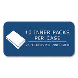 Pocket Folder, 0.5" Capacity, 11 X 8.5, White, 25/box, 10 Boxes/carton, Ships In 4-6 Business Days