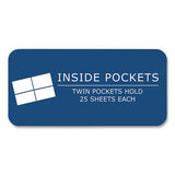 Pocket Folder, 0.5" Capacity, 11 X 8.5, White, 25/box, 10 Boxes/carton, Ships In 4-6 Business Days
