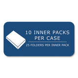 Pocket Folder, 0.5" Capacity, 11 X 8.5, Light Blue, 25/box, 10 Boxes/carton, Ships In 4-6 Business Days