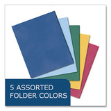 Pocket Folder, 0.5" Capacity, 11 X 8.5, Assorted Colors, 100/carton, Ships In 4-6 Business Days