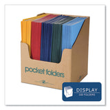 Pocket Folder, 0.5" Capacity, 11 X 8.5, Assorted Colors, 100/carton, Ships In 4-6 Business Days