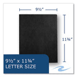 Pocket Folder With 3 Fasteners, 0.5" Capacity, 11 X 8.5, Black, 25/box, 10 Boxes/carton, Ships In 4-6 Business Days