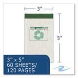 Little Green Memo Book, Narrow Rule, Gray Cover, (60) 3 X 5 Sheets, 48/carton, Ships In 4-6 Business Days