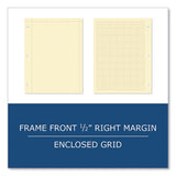 Engineer Pad, Quadrille Rule (5 Sq/in), 100 Buff 8.5 X 11 Sheets, 24/carton, Ships In 4-6 Business Days