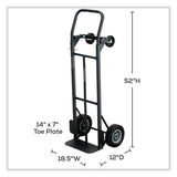Tuff Truck Convertible Hand Truck, 400 Lb To 500 Lb Capacity, 14.5 X 45.6, Black