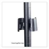Industrial Add-on Unit, Four-shelf, 36w X 18d X 72h, Steel, Black, Ships In 1-3 Business Days