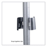 Industrial Add-on Unit, Four-shelf, 36w X 18d X 72h, Steel, Metallic Gray, Ships In 1-3 Business Days