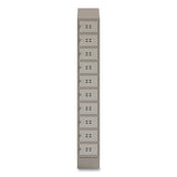 Single Continuous Metal Locker Base Addition, 11.7w X 16d X 5.75h, Tan, Ships In 1-3 Business Days