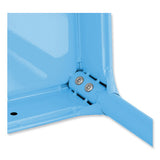 Steel Bar Stool, Backless, Supports Up To 275 Lb, 29" Seat Height, Babyblue Seat, Babyblue Base, Ships In 1-3 Business Days