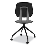 Commute Guest Chair, 25" X 25" X 34.25", Black Seat, Black Back, Black Base, Ships In 1-3 Business Days