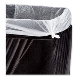 Twist Waste Receptacle With Open Top, 32 Gal, Steel, Black