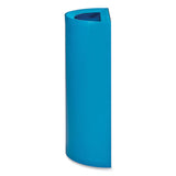 Mixx Recycling Center Half-round Receptacle, 23 Gal, Steel, Blue, Ships In 1-3 Business Days