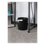 Cancan Deskside Waste/recycling Can, 5 Gal, Plastic, Black