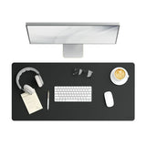 Vegan Leather Desk Pads, 36 X 17, Charcoal