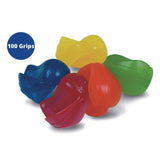 Crossover Grip, 1" Long, Assorted Neon Colors, 100/carton