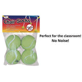 Chair Sox, 2.5", Yellow Felt/rubber, 4/pack, 36 Packs/carton