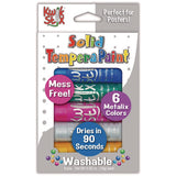 Kwik Stix Tempera Paint Set, 6 Assorted Metallic Colors, 6/set, 24 Sets/carton