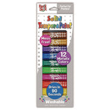 Kwik Stix Tempera Paint Set, 12 Assorted Metallic Colors, 12/set, 12 Sets/carton