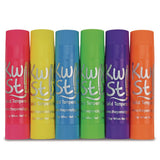 Kwik Stick Tempera Paint, 3.5", Assorted Neon Colors, 72/pack, 3 Packs/carton