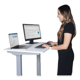 Electric Height Adjustable Standing Desk, 36 X 23.6 X 38.7 To 48.4, White, Ships In 1-3 Business Days