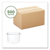 Round Deli Pots, 16 Oz, 4.6 Diameter X 3"h, Clear, Plastic, 500/carton