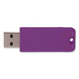 Pinstripe Usb 3.0 Flash Drive, 16 Gb, Assorted Colors, 5/pack