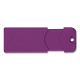 Pinstripe Usb 3.2 Flash Drive, 64 Gb, Assorted Colors, 5/pack