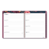 Dark Romance Weekly-monthly Planner, 11 X 8.5, Floral, 2021-2022
