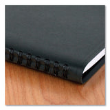 Weekly Appointment Book Ruled, Hourly Appts, 8.75 X 7, Black, 2021-2022
