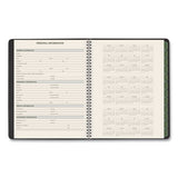 Recycled Weekly-monthly Classic Appointment Book, 8.75 X 7, Black, 2020