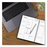 Weekly Appointment Book, Academic, 11 X 8.25, Black, 2020-2021
