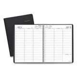 Weekly Appointment Book, Academic, 11 X 8.25, Black, 2020-2021