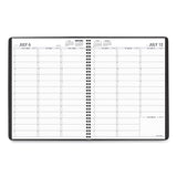 Weekly Appointment Book, Academic, 11 X 8.25, Black, 2020-2021