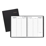 Weekly Appointment Book, Academic, 11 X 8.25, Black, 2020-2021