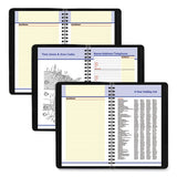Quicknotes Weekly-monthly Appointment Book, 8.5 X 5.5, Black, 2021